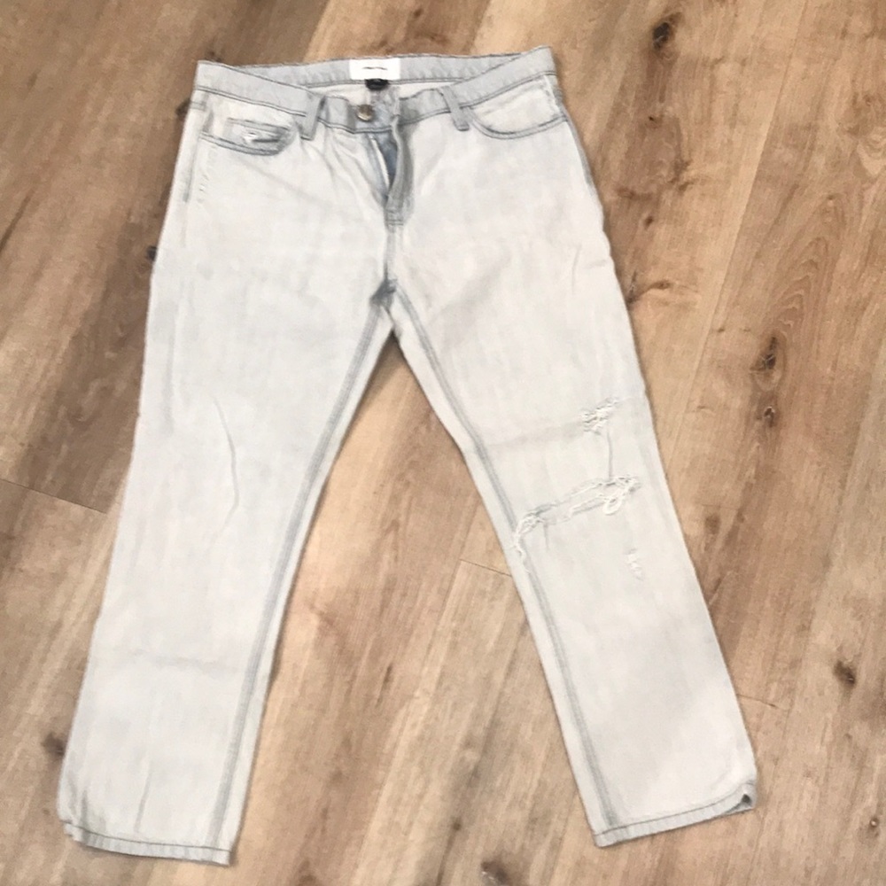Current Elliot distressed light wash jeans, size 29